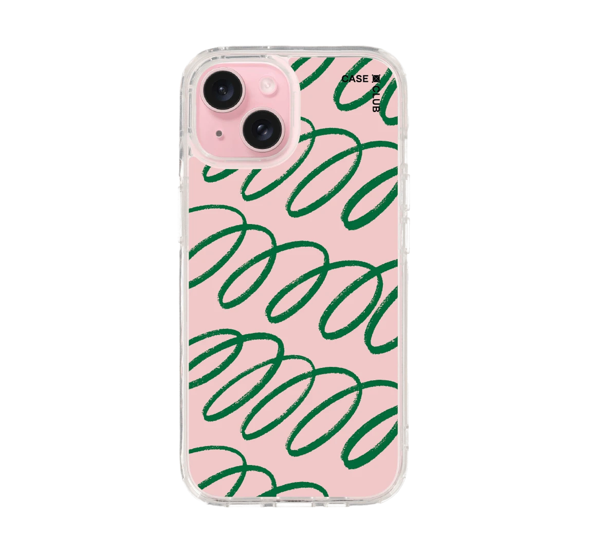 เส้นโค้งชมพูเขียว